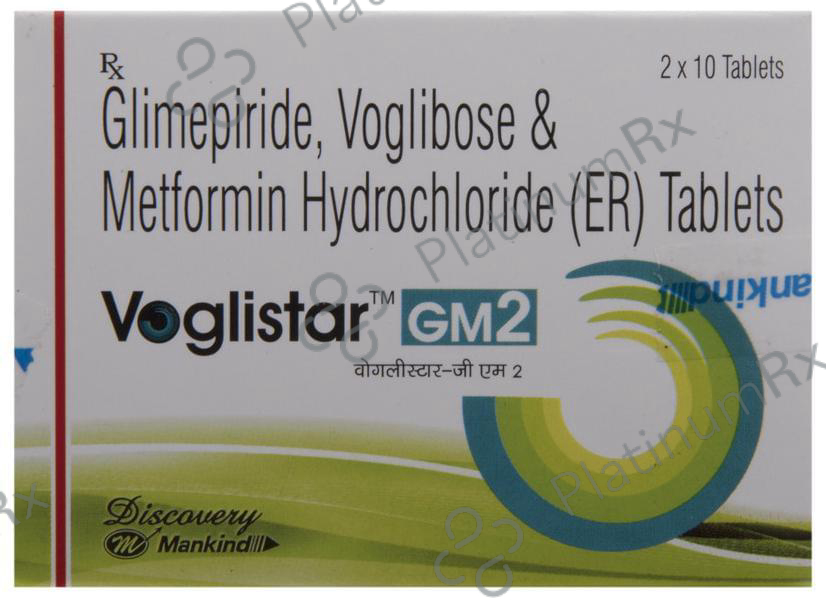 Voglistar GM2 Tablet ER 10 Tablet ER