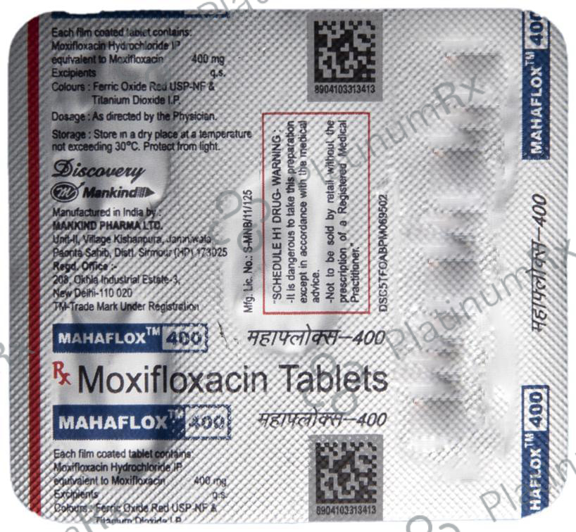 Mahaflox 400mg Tablet 5s