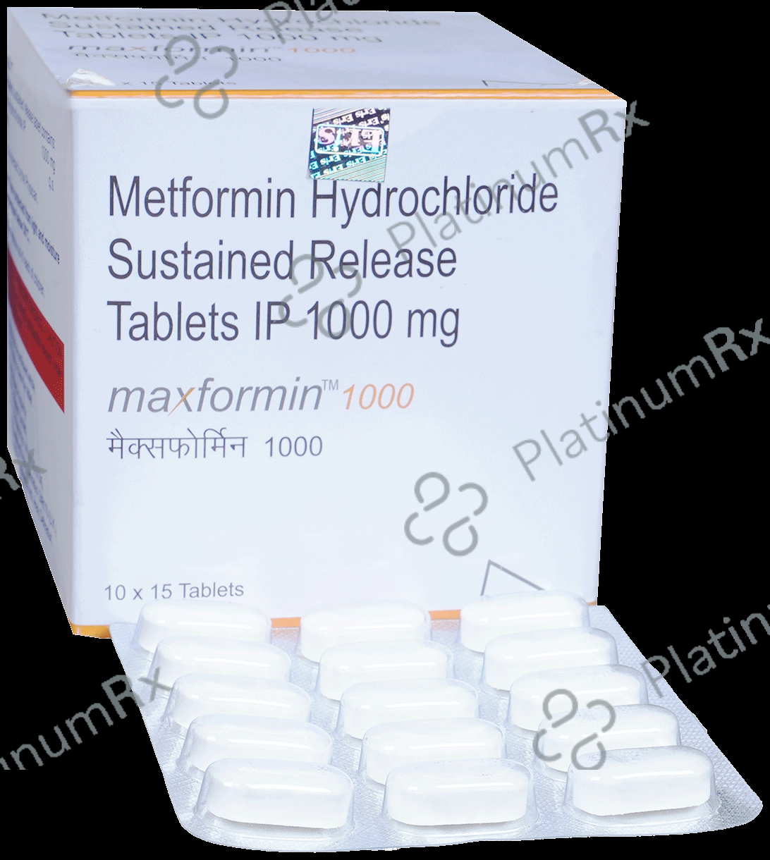 Maxformin SR 1000mg Tablet 15s