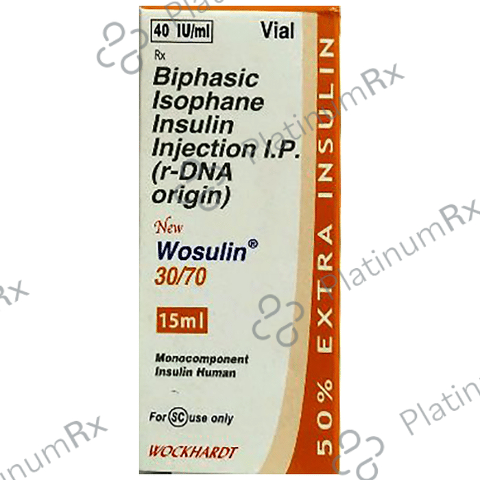 New Wosulin 30/70 (40 IU/ml) (1*15ml Vial)