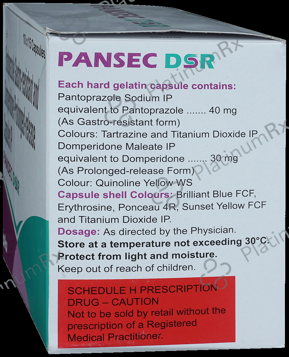 Pansec DSR 30/40mg Capsule PR 15s