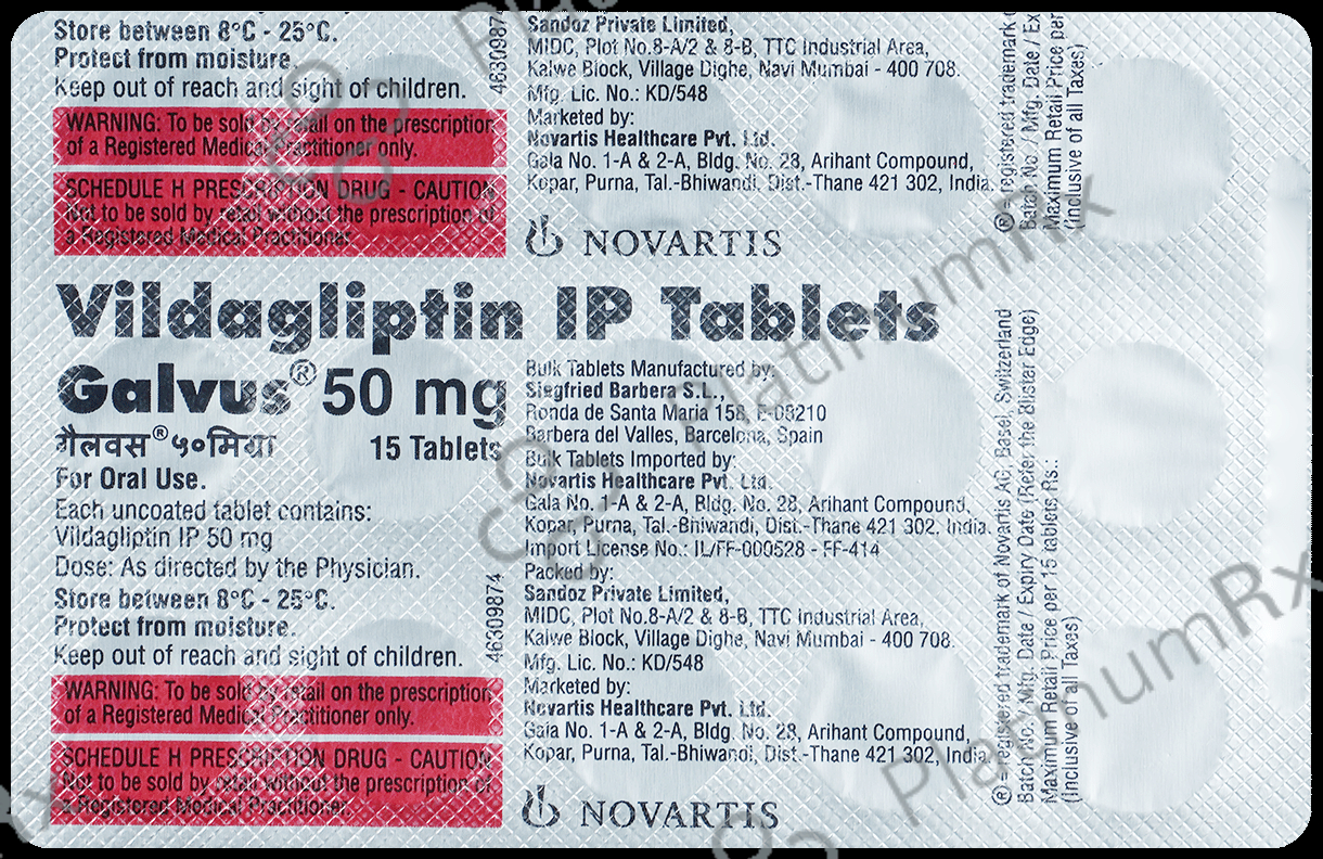 Galvus 50mg Tablet 15s