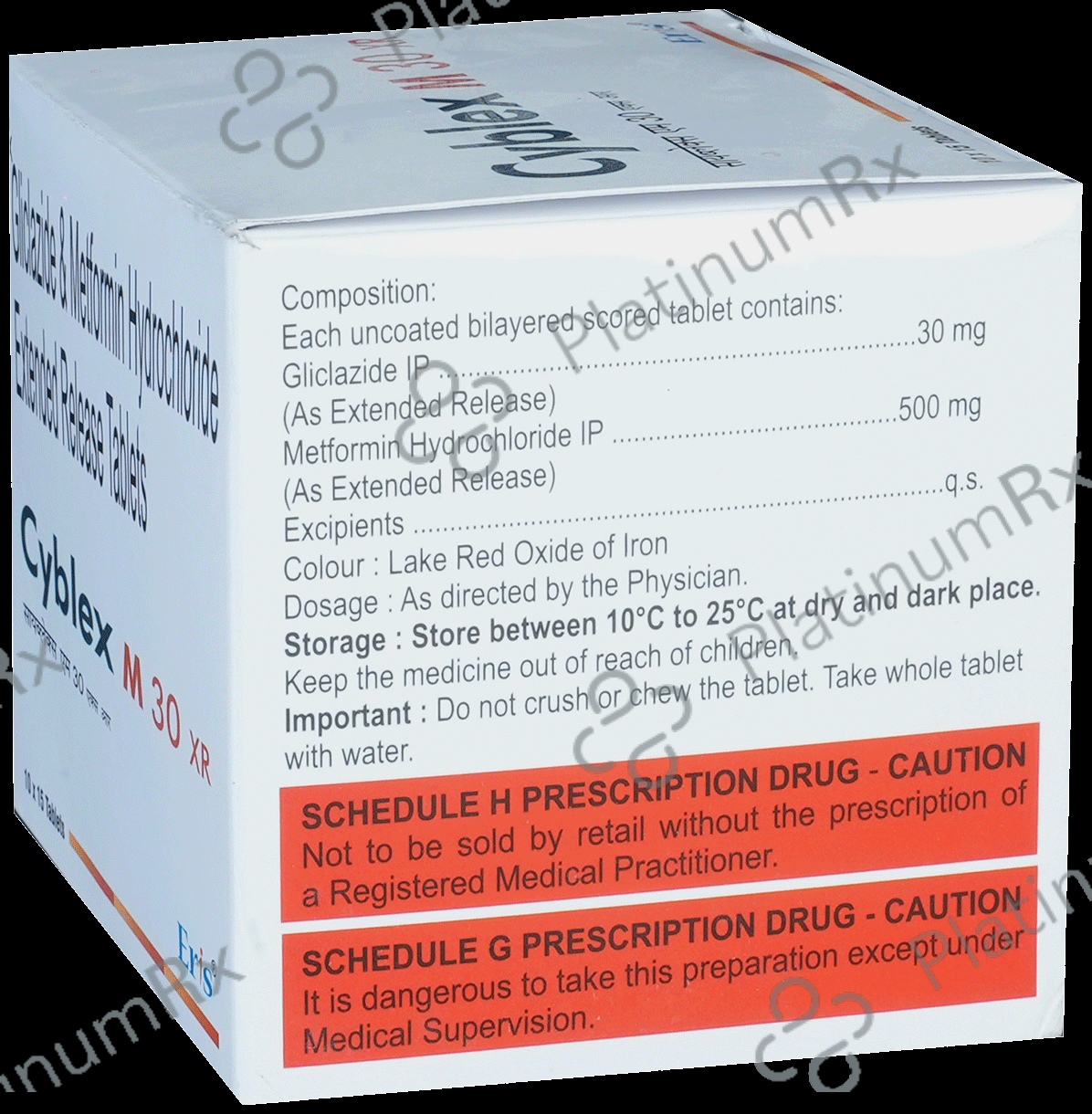Cyblex M XR 30/500mg Tablet ER 15s