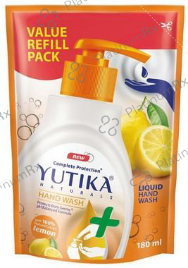 Yutika Naturals Complete Protection Hand Wash Lemon Refill 180 Liquid