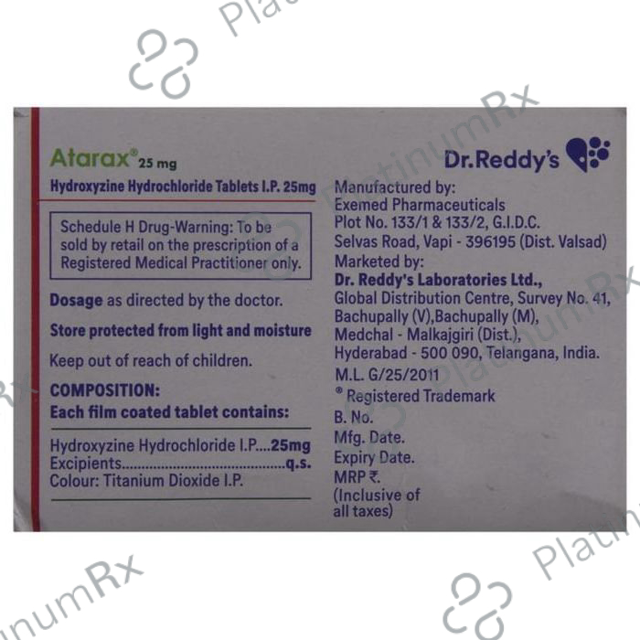 Atarax 25mg Tablet 15s