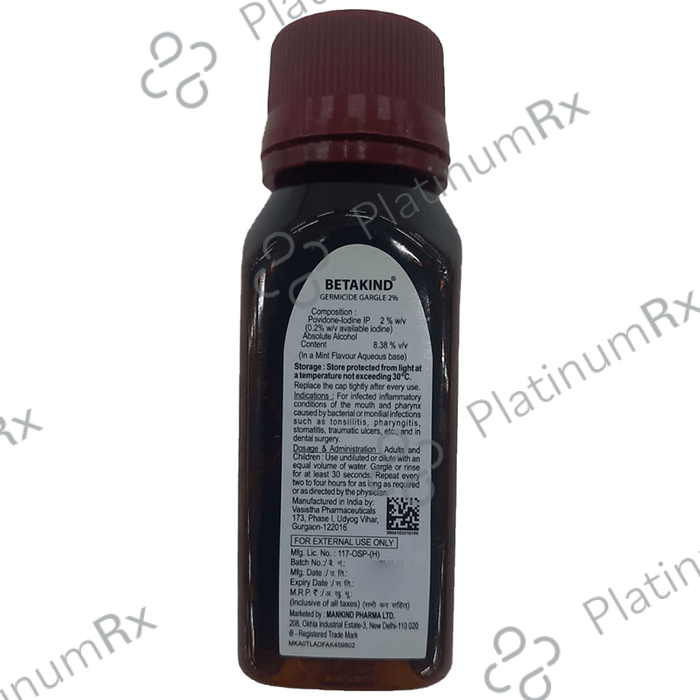 Betakind 2% Gargle Mint 50ml