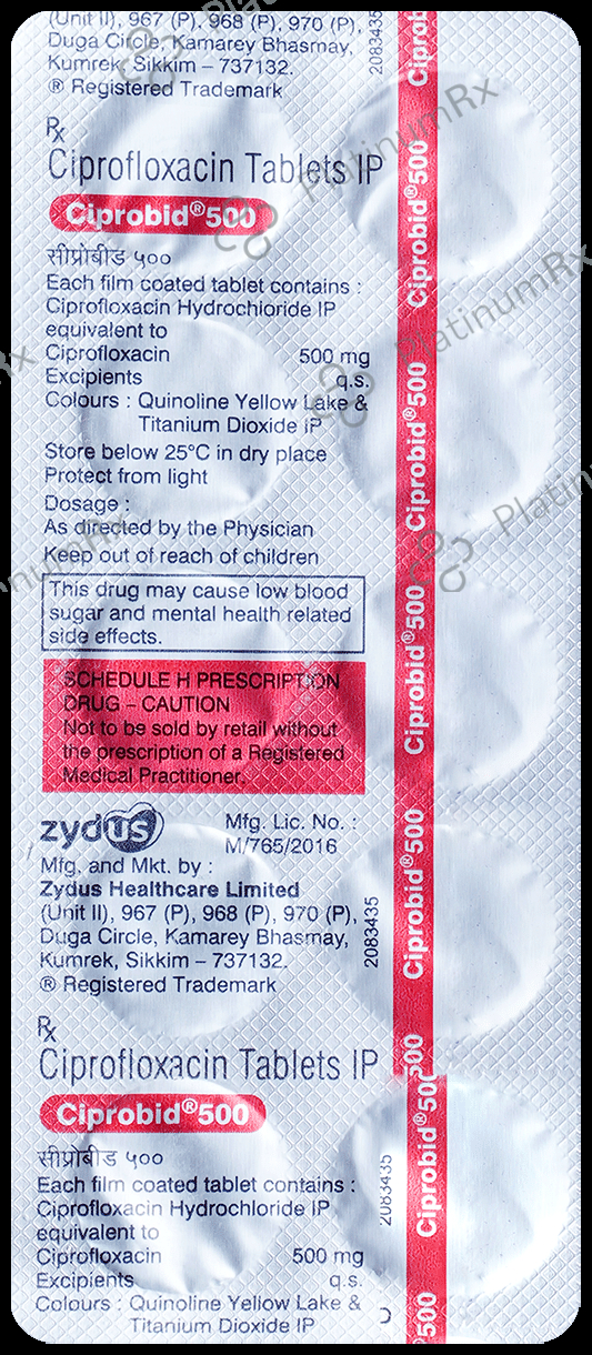 Ciprobid 500mg Tablet 10s