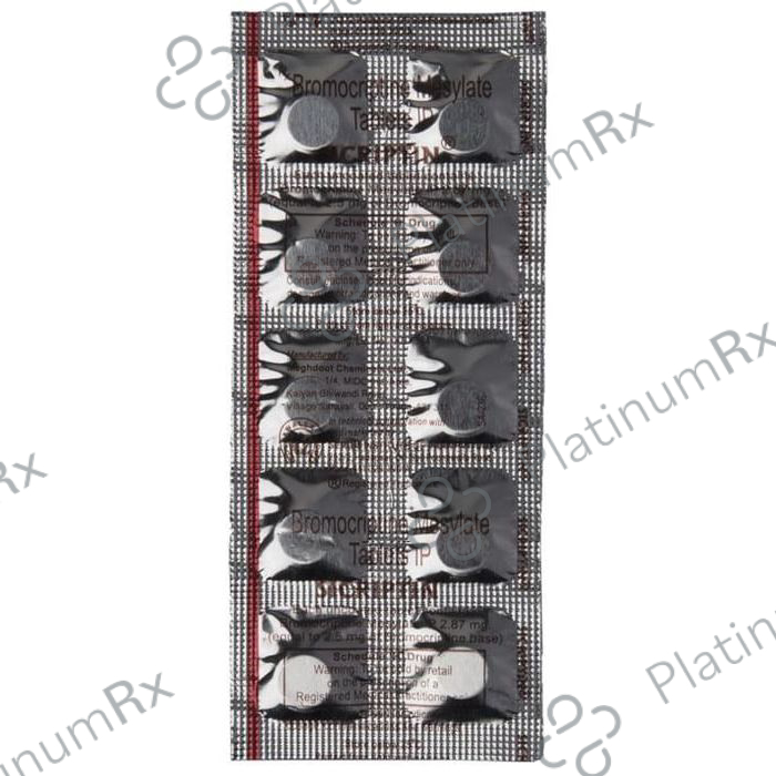 Sicriptin 2.5mg Tablet 10s