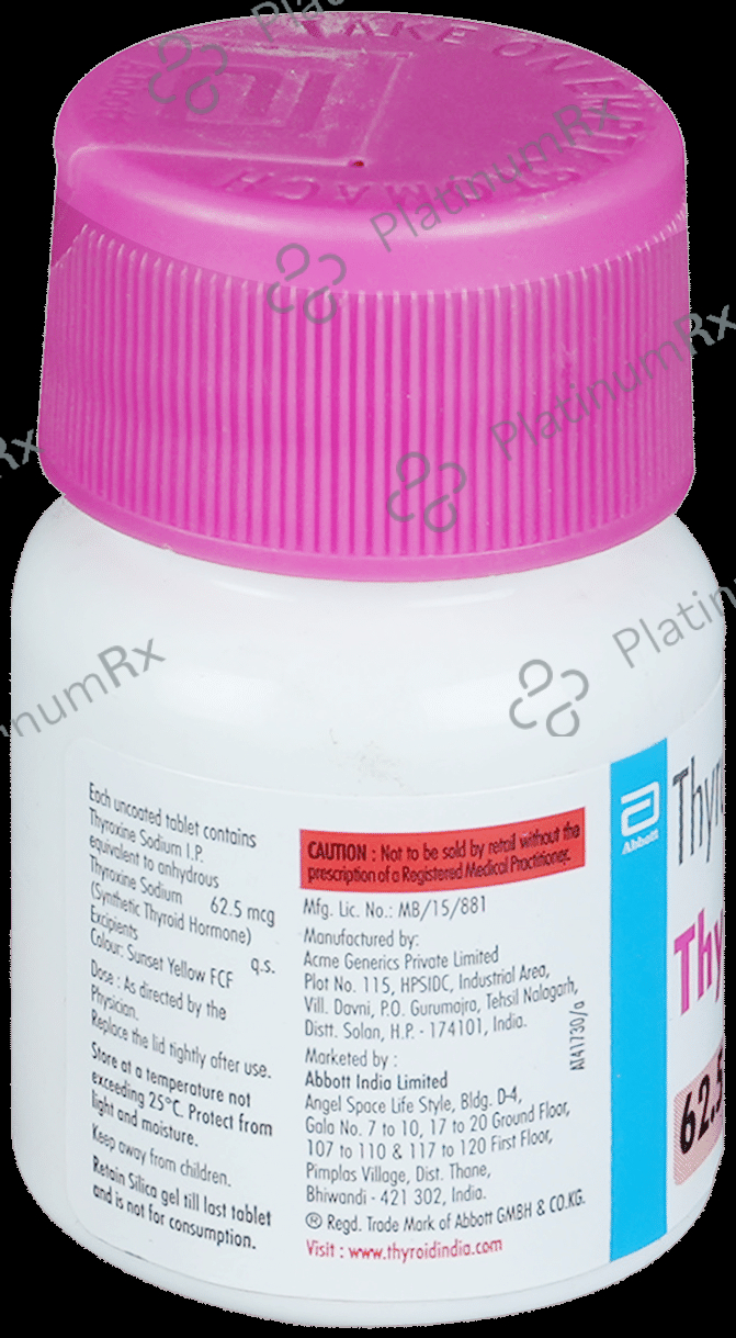 Thyronorm 62.5mcg Tablet 120s