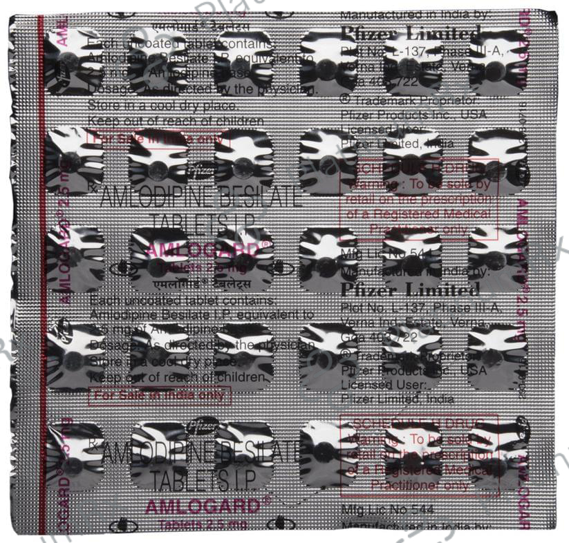 Amlogard 2.5mg Tablet 30s