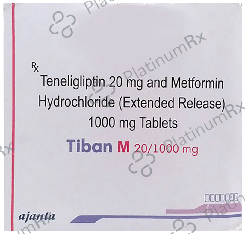 Tiban M 20/1000mg Tablet ER 15s