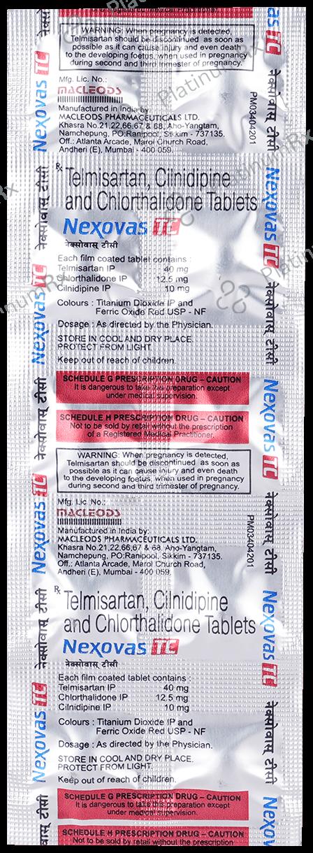 Nexovas TC 40/10/12.5mg Tablet 10s