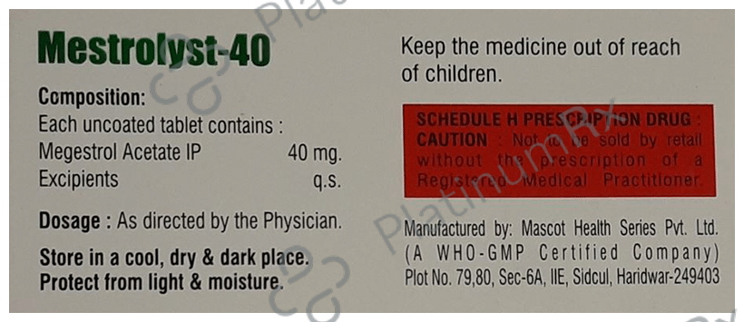Mestrolyst 40 Tablet
