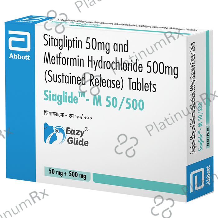 Siaglide M 50/500mg Tablet SR 15s