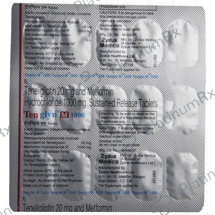 Tenglyn M 1000/20mg Tablet SR 15s