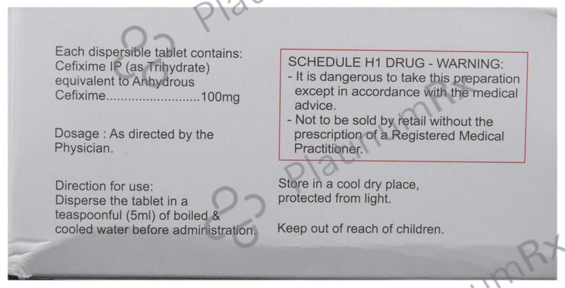 Taxim O DT 100mg Tablet 10s
