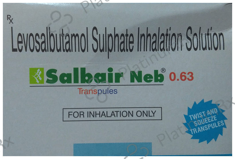 Salbair Neb 0.63mg Transpules 5s