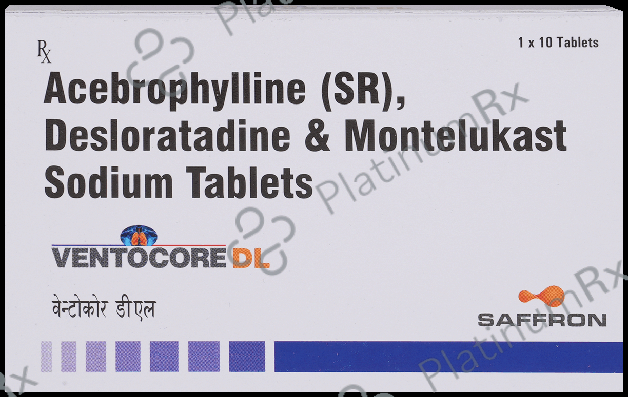 Ventocore DL 200/5/10mg Tablet SR 10s