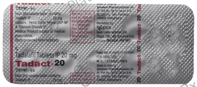 Tadact 20mg Tablet 10s