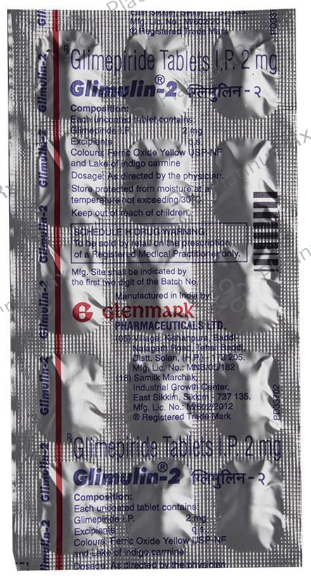 Glimulin 2mg Tablet 15s