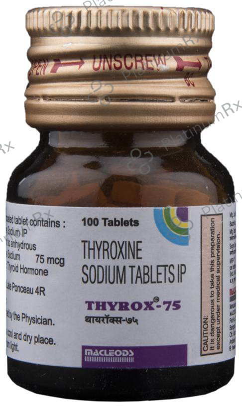 Thyrox 75 Tablet 100 Tablet