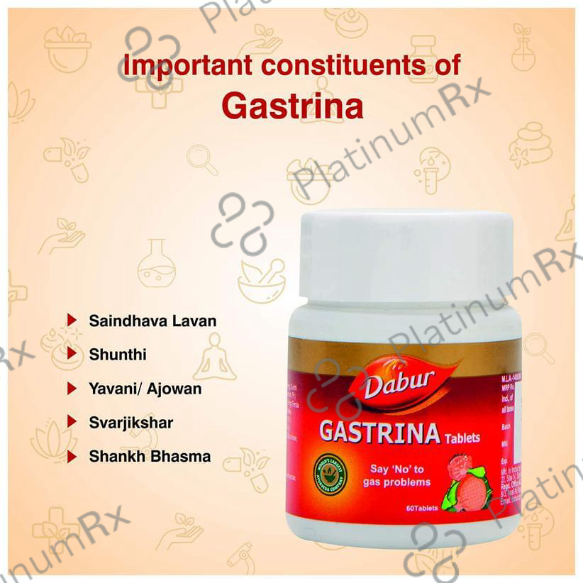 Dabur Gastrina Tablet - Relieves Abdominal Gas & Pain