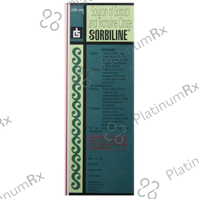 Sorbiline 0.55/7.15gm Syrup 100ml