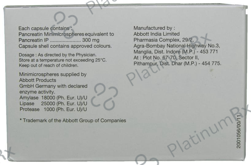 Creon 25000/300mg Capsule 10s