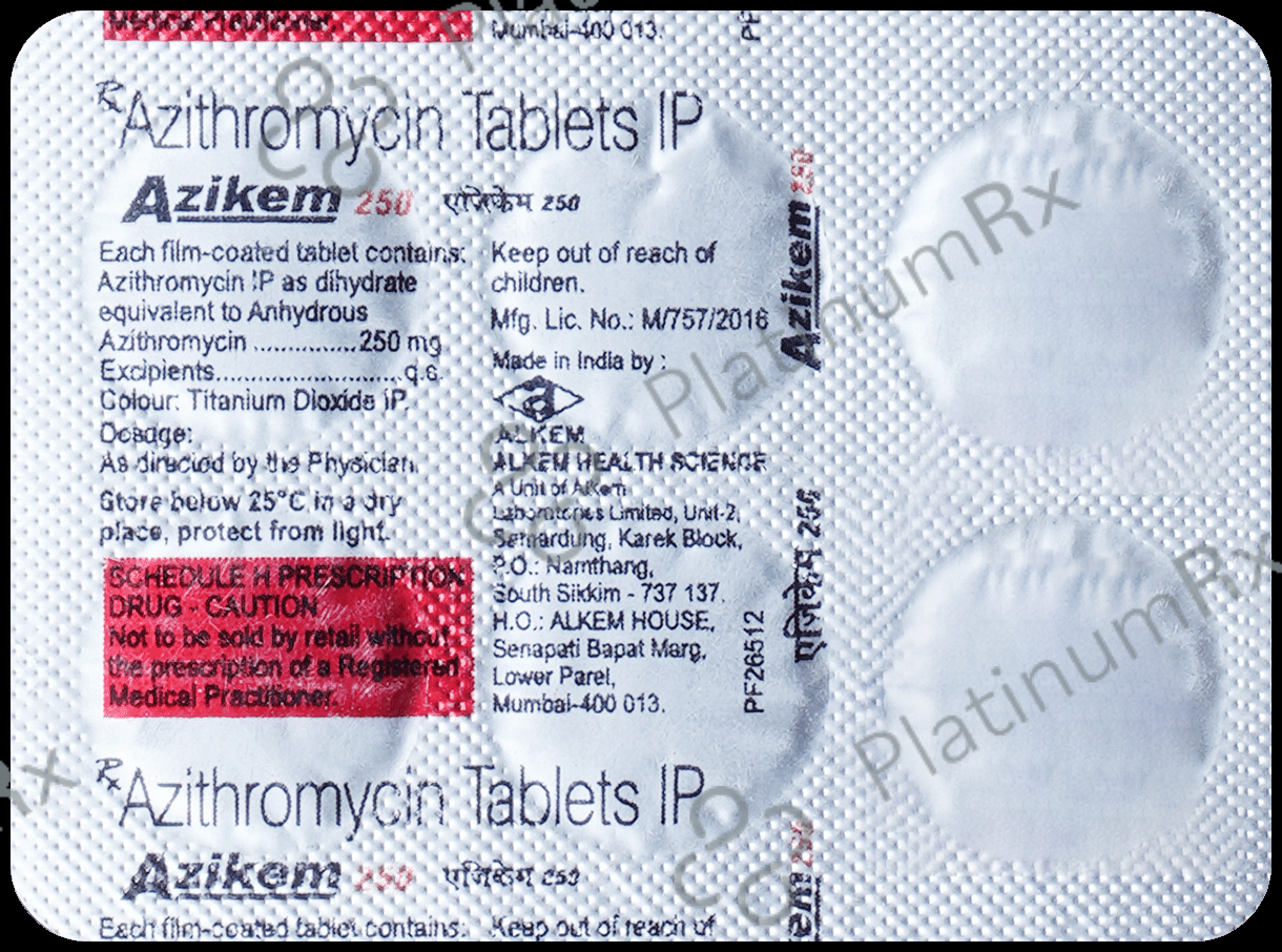 Azikem 250mg Tablet 6s