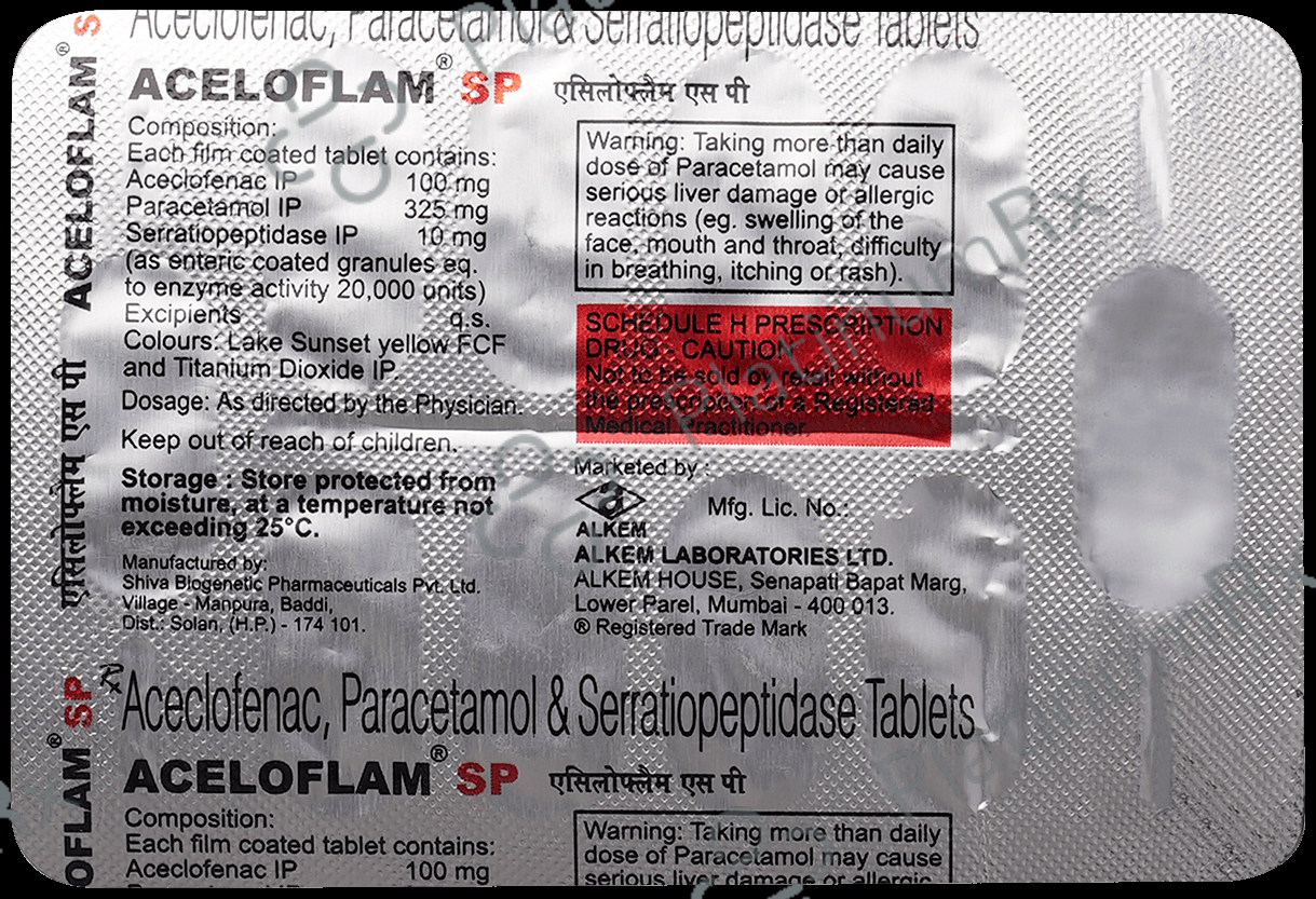 Aceloflam SP Tablet 10s