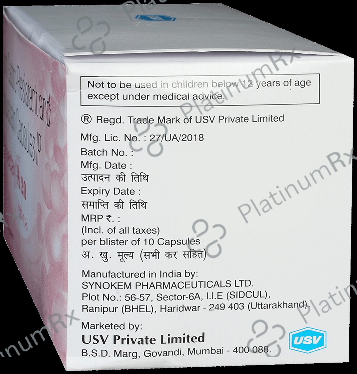 Roseday A 20/75mg Capsule 10s