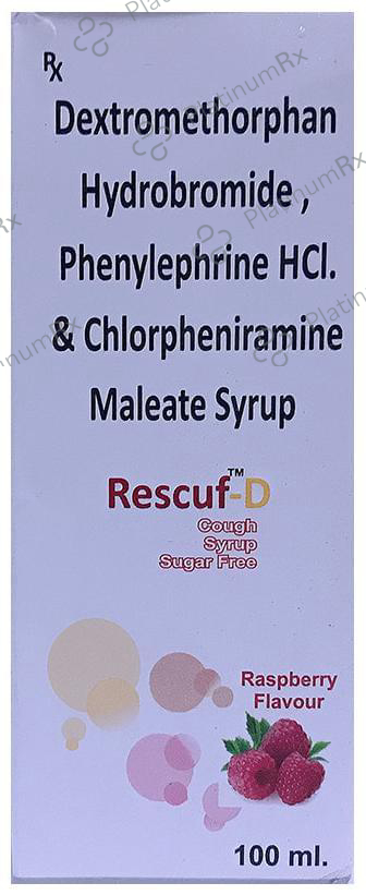 Rescuf-D Syrup Raspberry Sugar Free