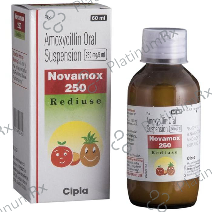 Novamox 250mg Rediuse Oral Suspension 30ml