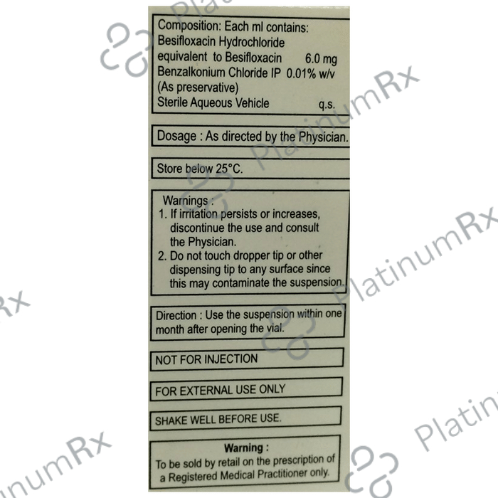 Besix 0.6% Eye Drop 5ml