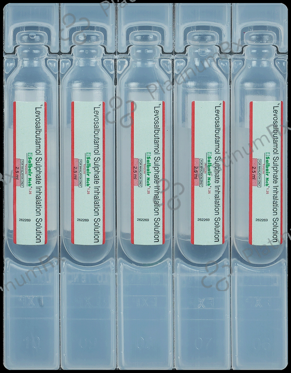 Salbair Neb 1.25mg Transpules 5 Transpules