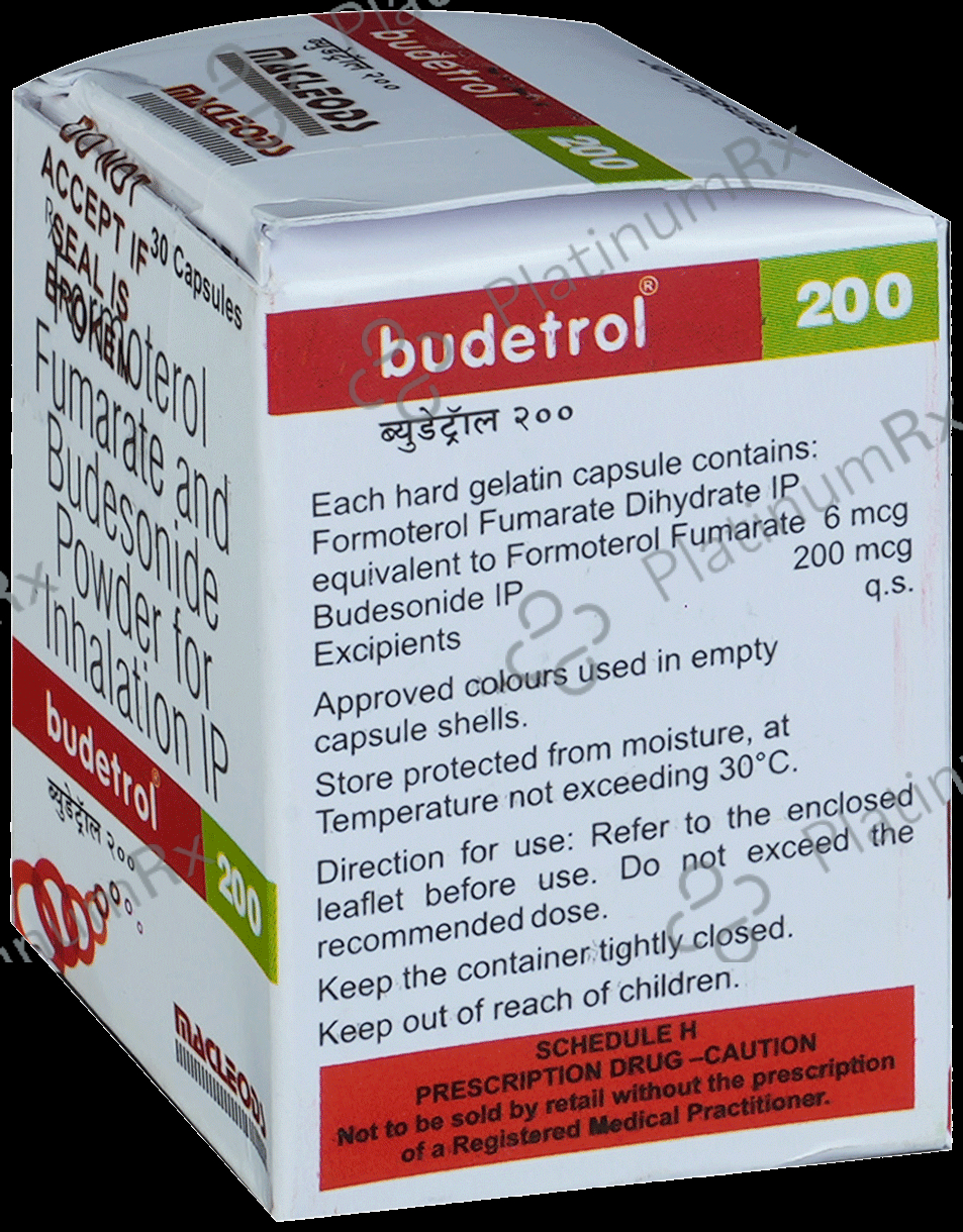 Budetrol 200/6mcg Rotacap 30s