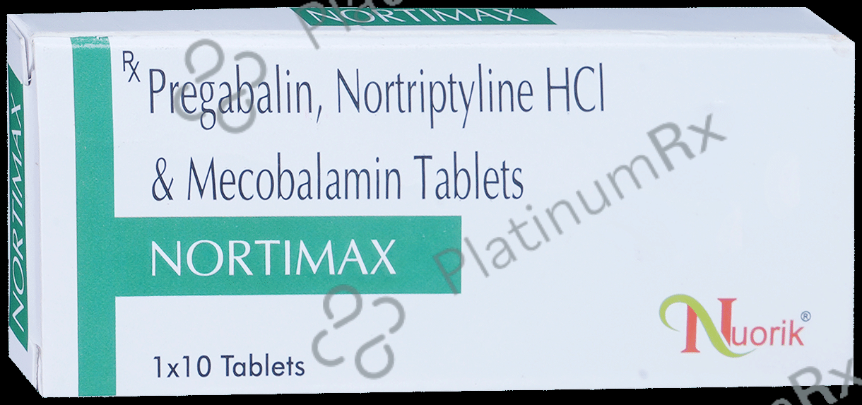 Nortimax 75mg/10mg/1500mcg Tablet