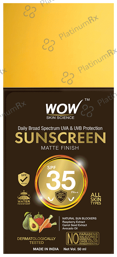 WOW Skin Science Sunscreen Matte Finish SPF 35 PA++