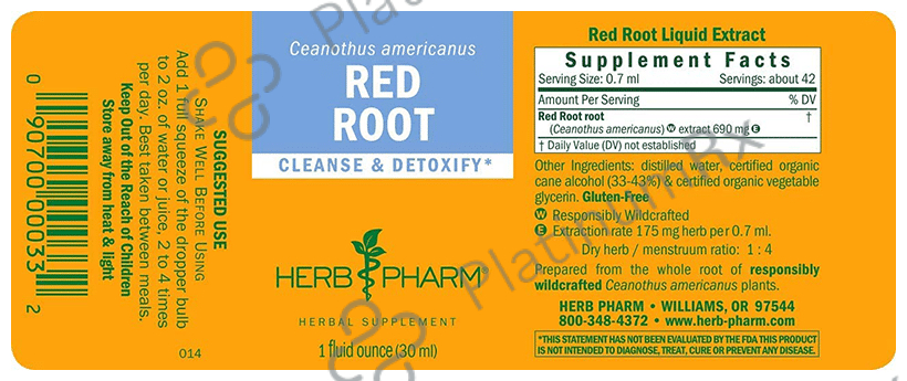 Herb Pharm Red Root Cleanse & Detoxify