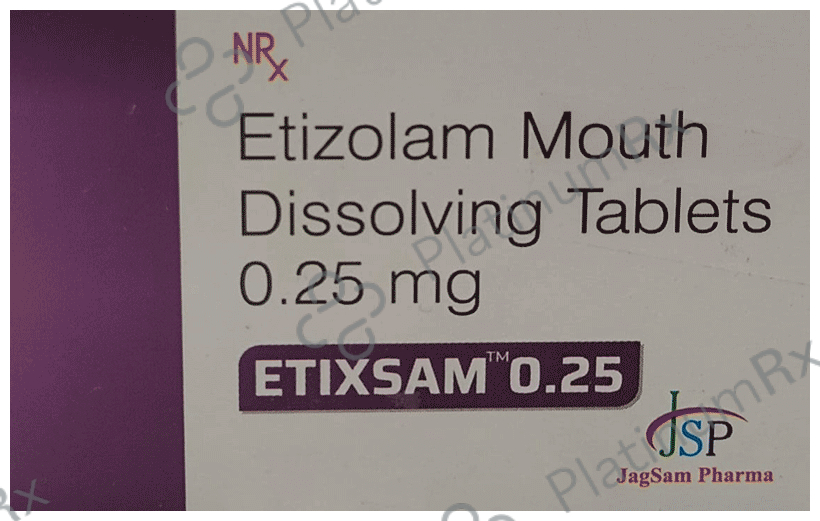 Etixsam 0.25mg Tablet