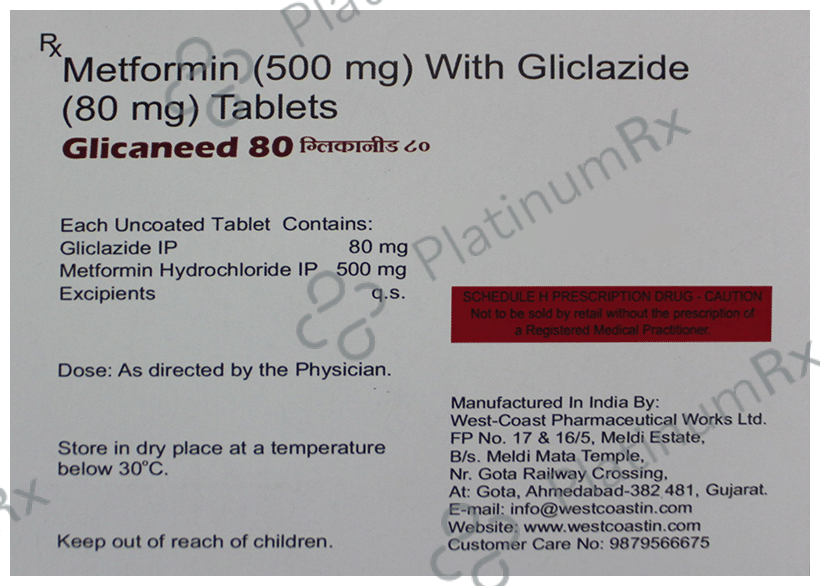 Glicaneed 80 Tablet