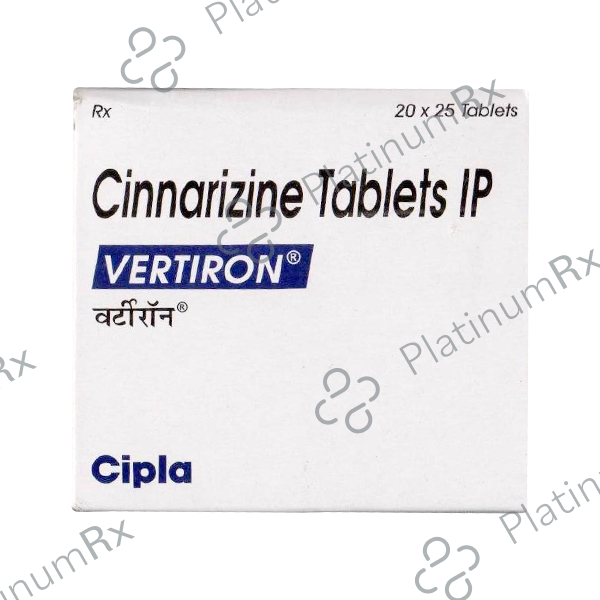 Vertiron 25mg Tablet 25s