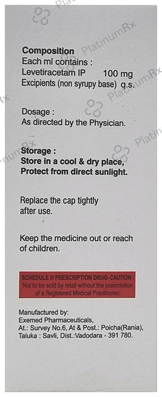 Epitra 500mg Syrup 100ml