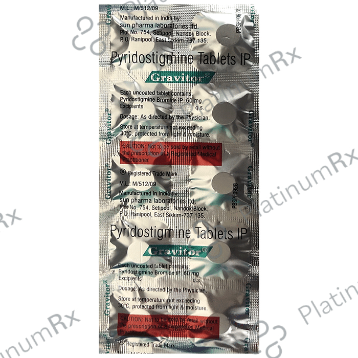 Gravitor 60mg Tablet 10s