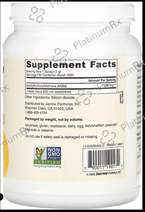 Jarrow Formulas Methyl-Sulfonyl-Methane MSM Powder