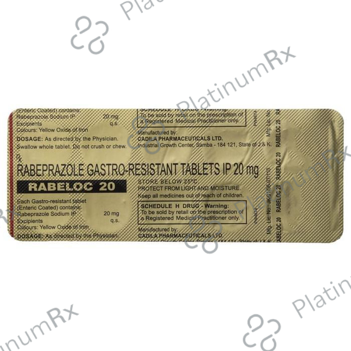 Rabeloc 20mg Tablet 10s