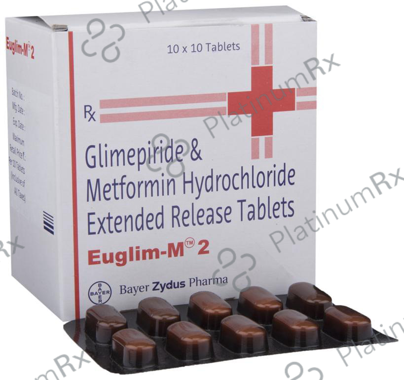 Euglim M 2/500mg Tablet PR 10s
