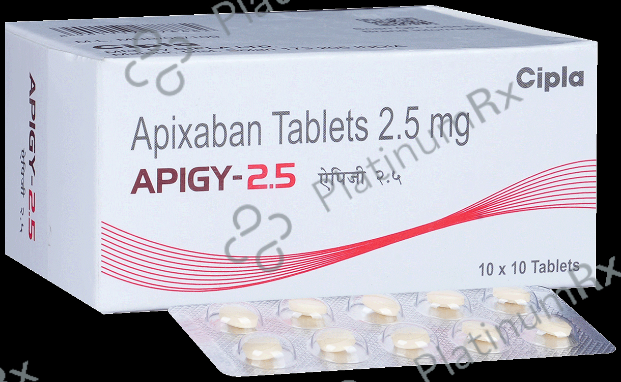 Apigy 2.5mg Tablet 10s