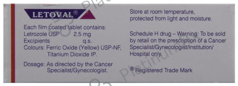 Letoval 2.5mg Tablet 5s