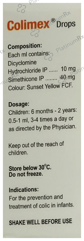 Colimex 10/40mg Oral Drops 15ml